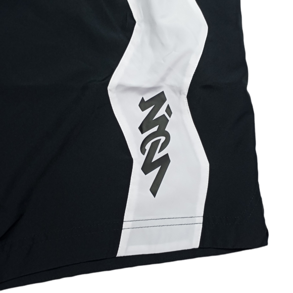 Nike Air Jordan Men's Zion Woven Basketball Shorts Black White DH9713-010 - Picture 2 of 5